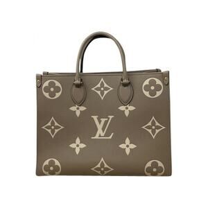 Louis Vuitton OnTheGo Tote MM Gray Turtle dove Empreinte Leather